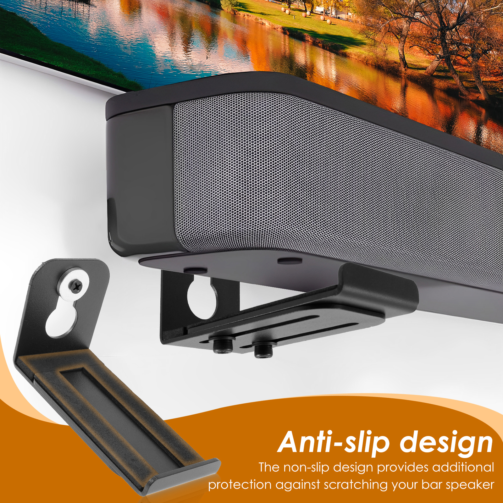 2Pcs Soundbar Speaker Stands W - Tech Home Accessories avaliação e preço