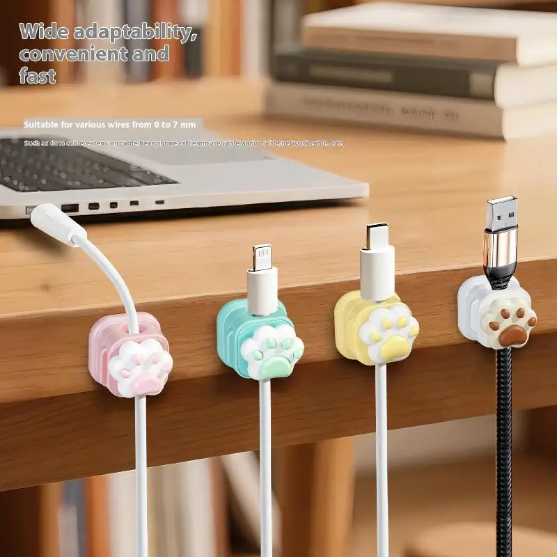 Desktop Cute Cable Organizers  - Desk Cable Clip avaliação e preço