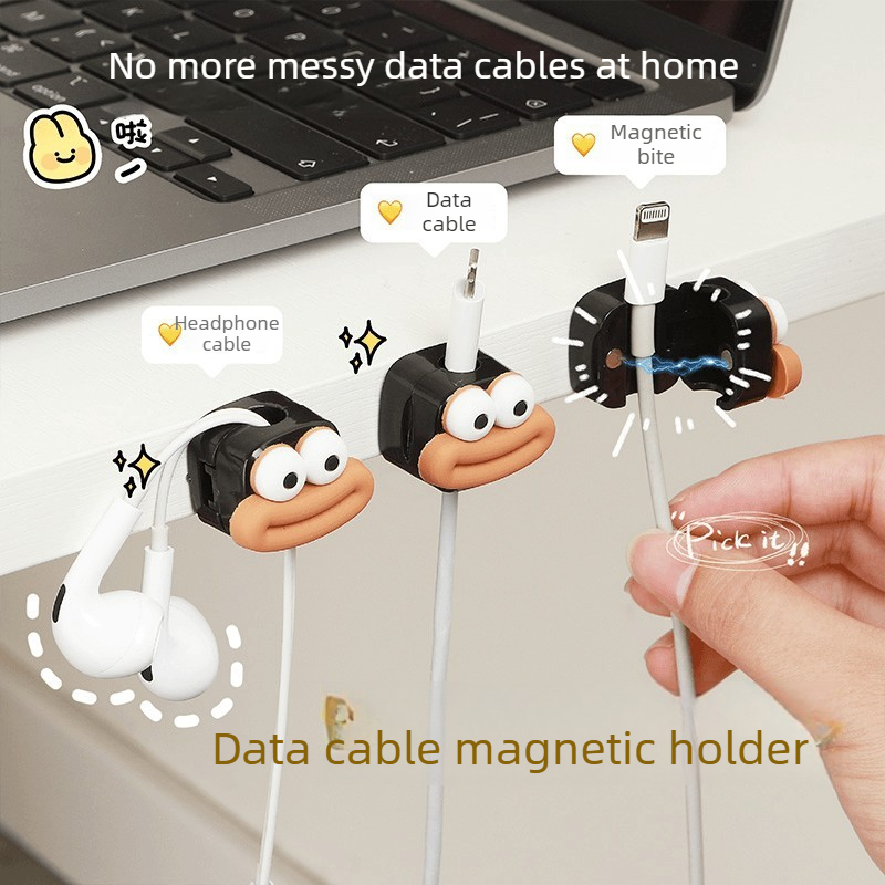 1/5/10pcs Magnetic Cable Clips - Desk Cable Clip avaliação e preço