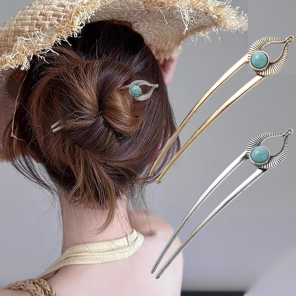 Egypt Turquoise U Shape Hair F - Tech Accessories Women avaliação e preço