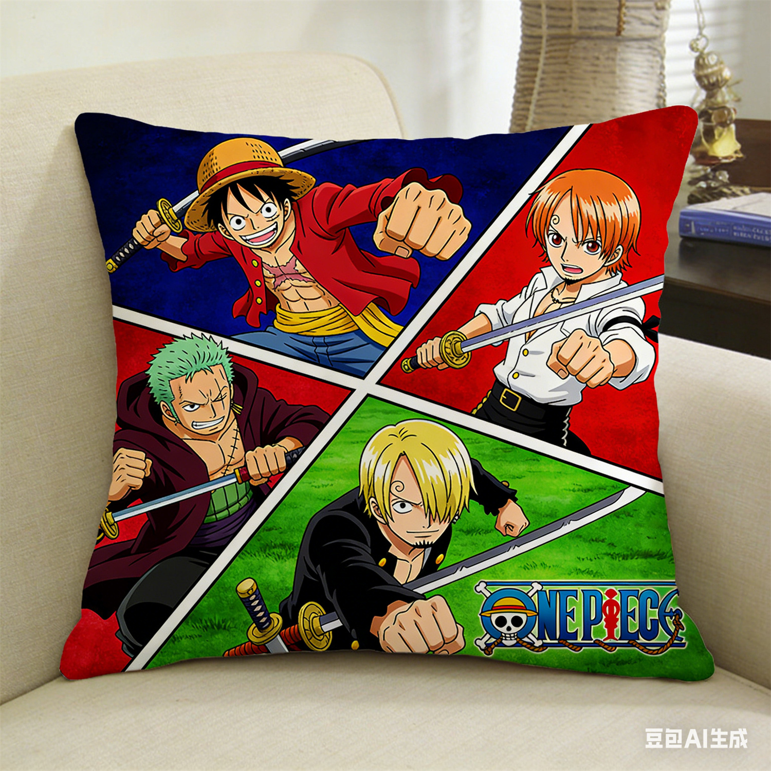 One Piece Pillow Cover, Anime  - Tech Home Accessories avaliação e preço