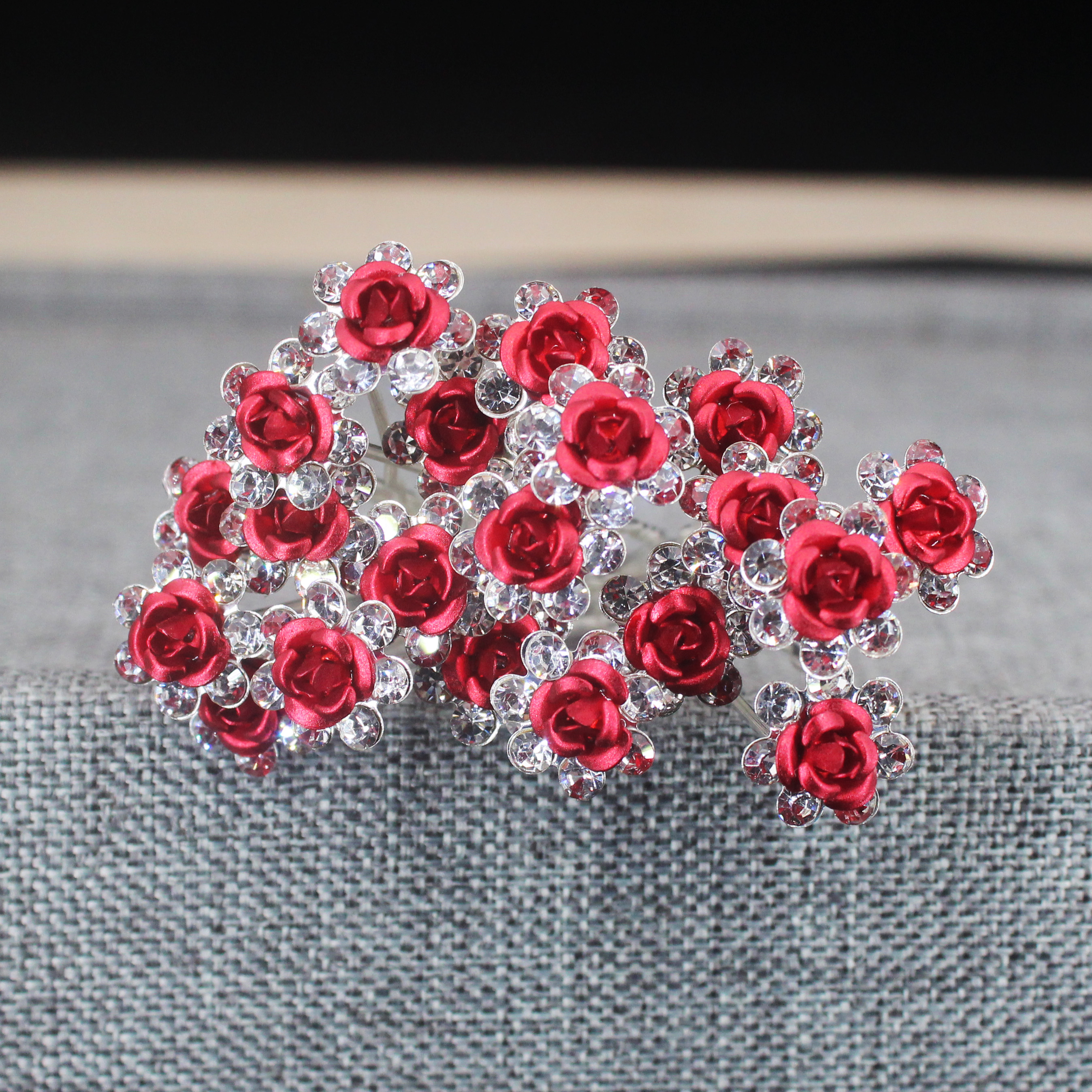 20PCS Rose Flower Rhinestone H - Tech Accessories Women avaliação e preço