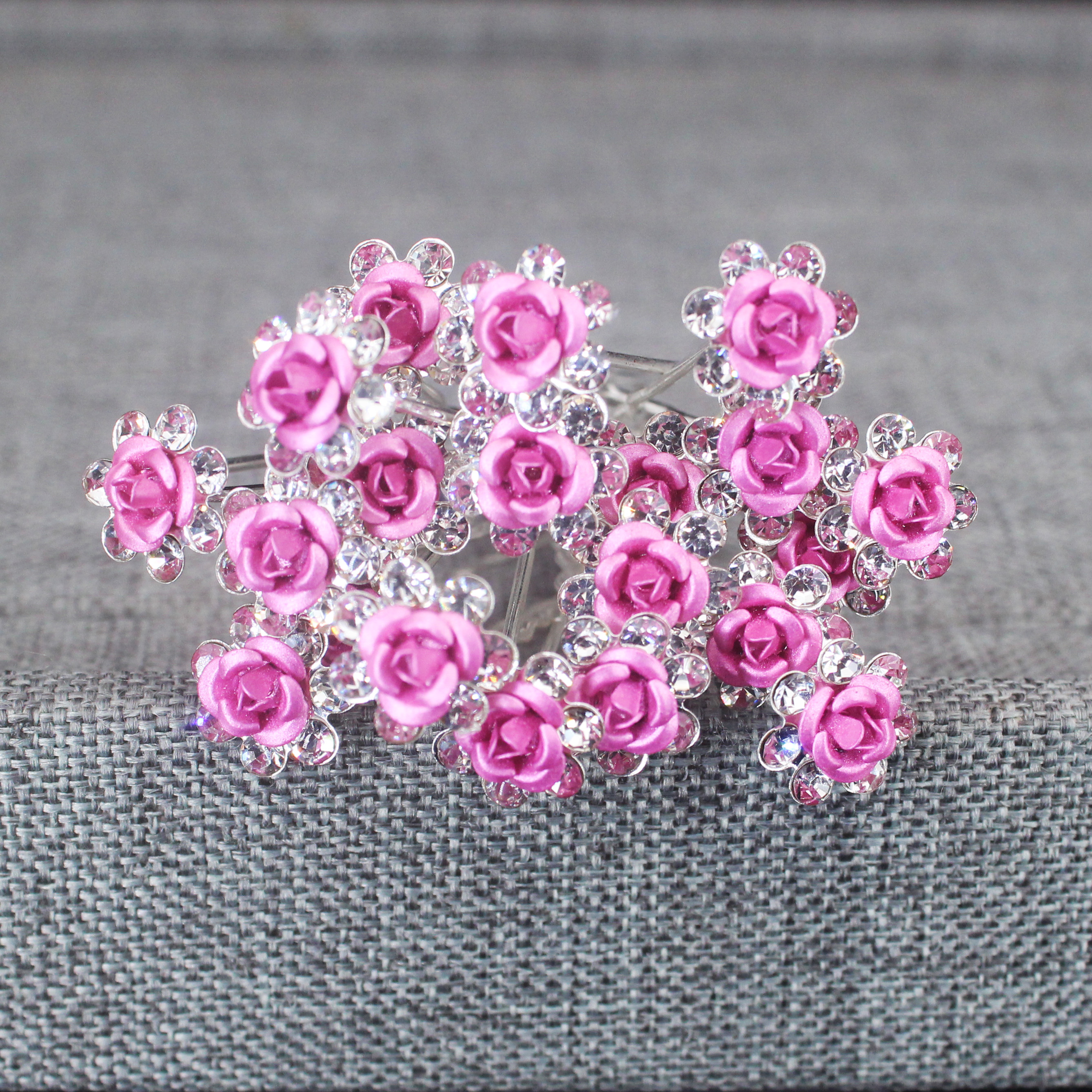 20PCS Rose Flower Rhinestone H - Tech Accessories Women avaliação e preço