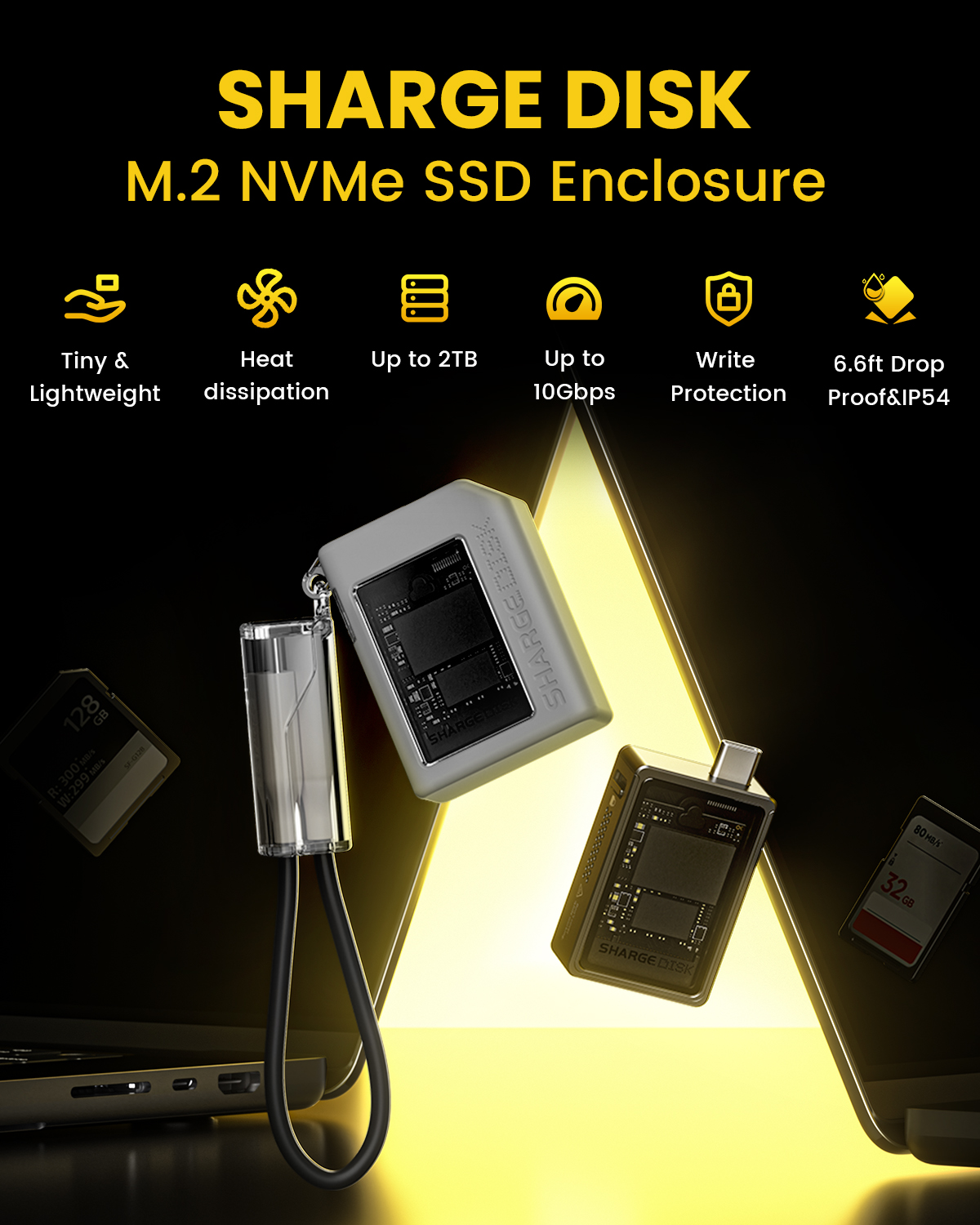 SHARGE-SSD Enclosure for Lapto - Portable Ssd Enclosure avaliação e preço