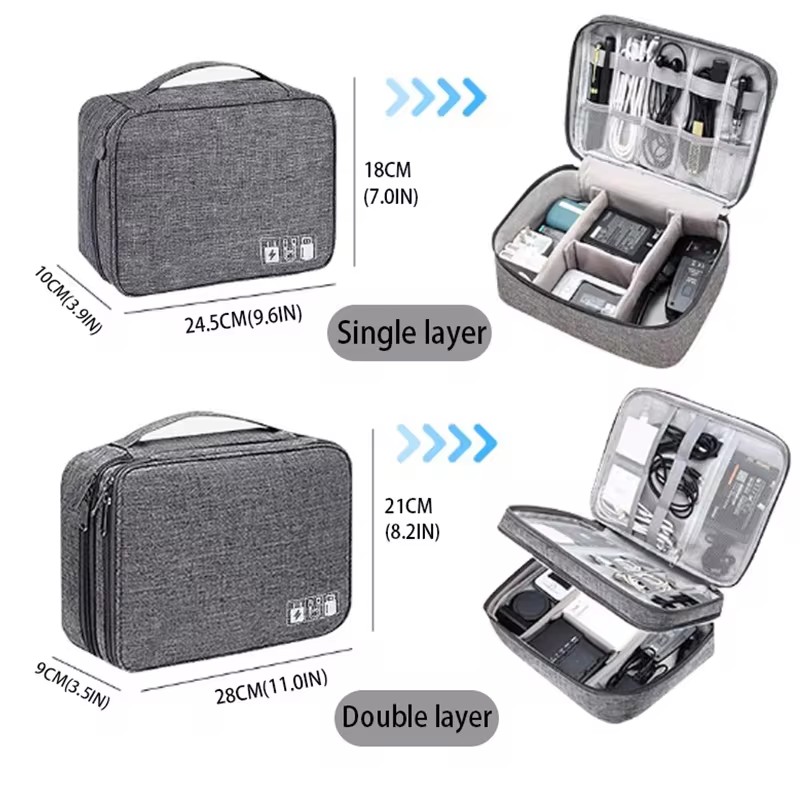 Travel Cable Storage Bag Porta - Tech Accessories Kit avaliação e preço