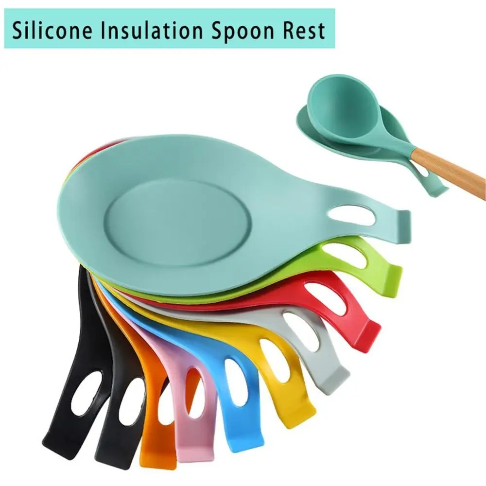 Silicone Heat Insulation Spoon - Tech Accessories Organizer avaliação e preço