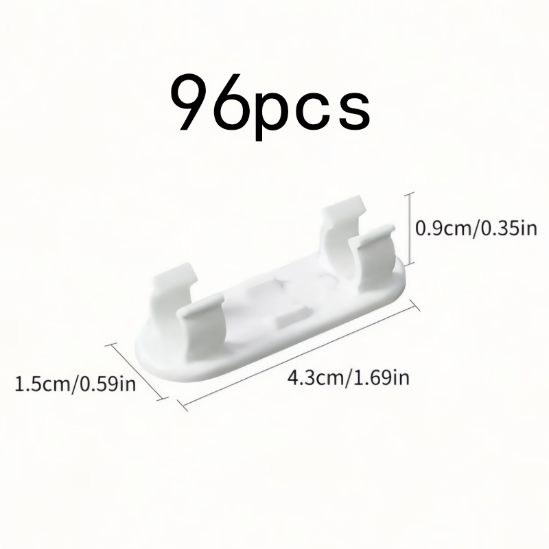 96Pcs White Self-Adhesive Cabl - Desk Cable Clip avaliação e preço