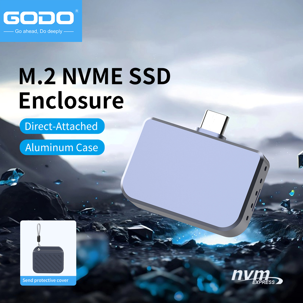 GODO 2230 Type-C Plug & Play M - Portable Ssd Enclosure avaliação e preço
