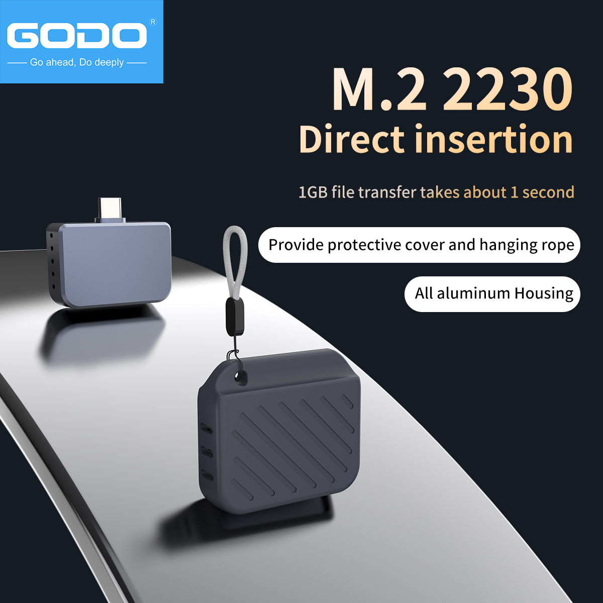 GODO 2230 Type-C Plug & Play M - Portable Ssd Enclosure avaliação e preço