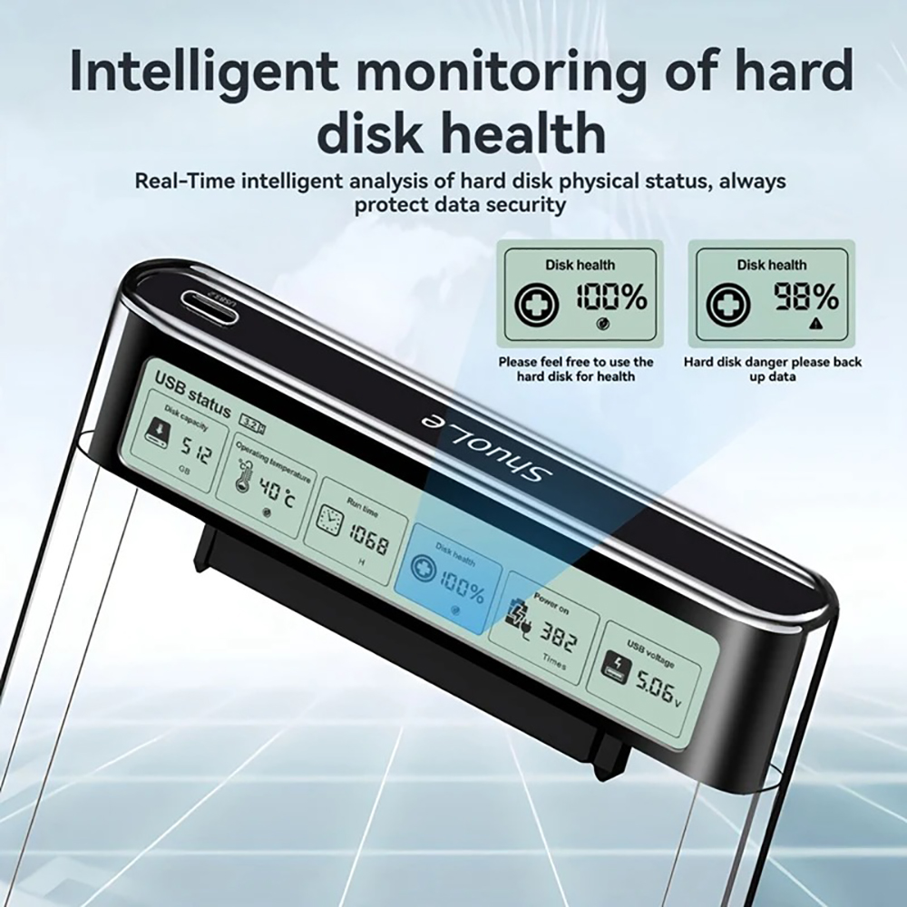 Kebidumei Smart Display HDD Ca - Portable Ssd Enclosure avaliação e preço